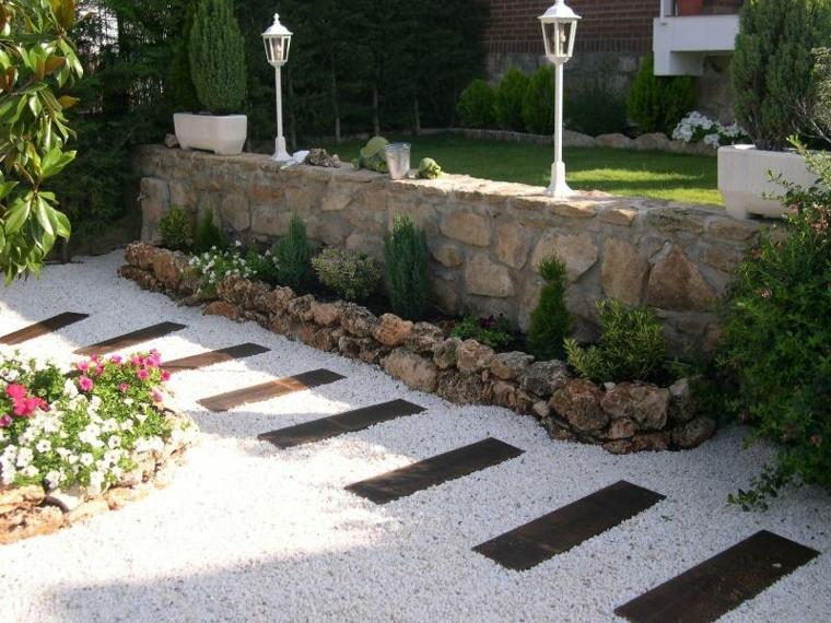 deco garden idea garden path gravel deco exterior garden stones ideas landscaping space