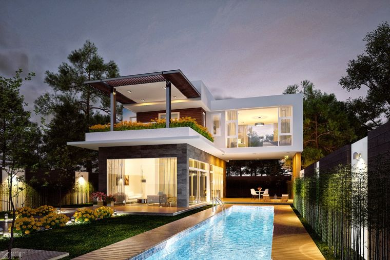 model-home-modern-outdoor terrace-ideas