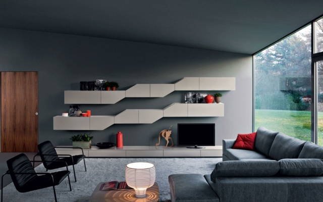 model wall bookcase Diagona Novamobili