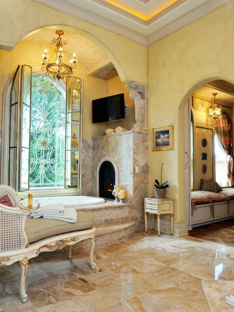 bathroom models luxury baroque fireplaces