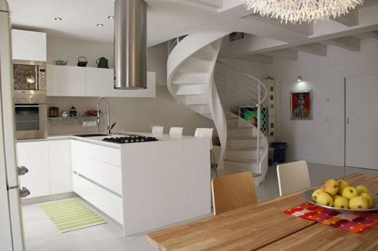 contemporary white kitchen model