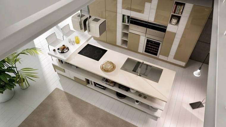 modern kitchen models central island paint color