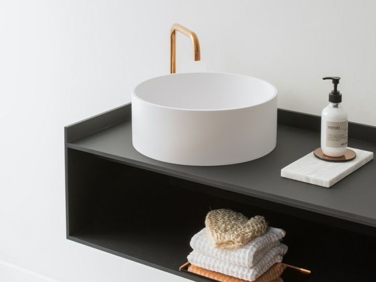 bathroom design washbasin idea worktop modern furniture black