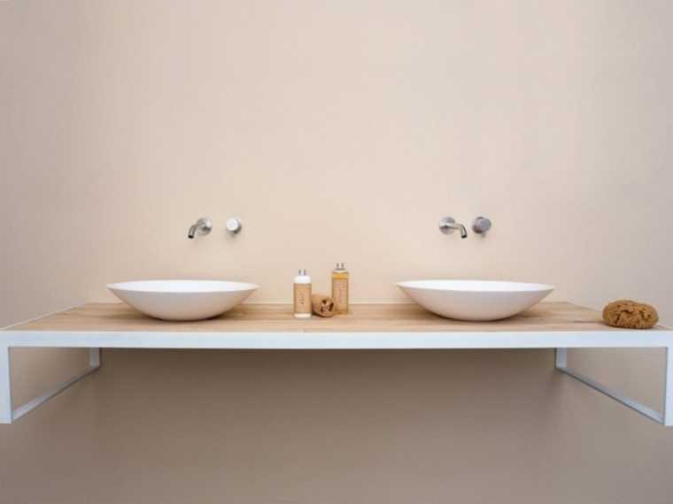 design washbasin bathroom idea worktop wood bathroom