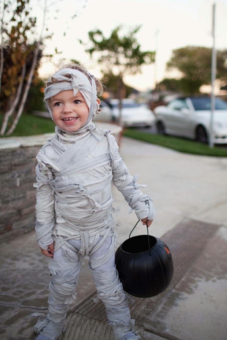 halloween ide diy forkæle barn mumie