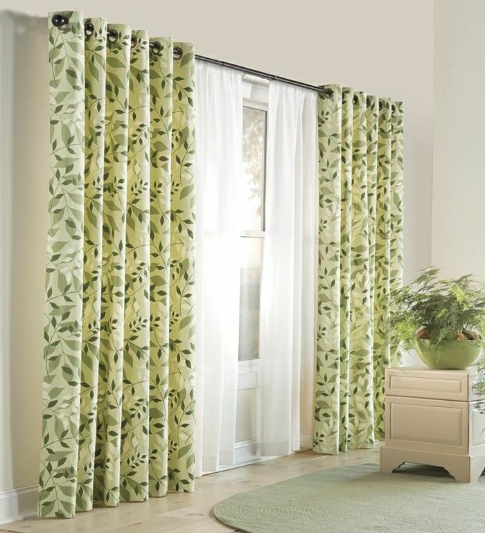 floral motifs modern curtains