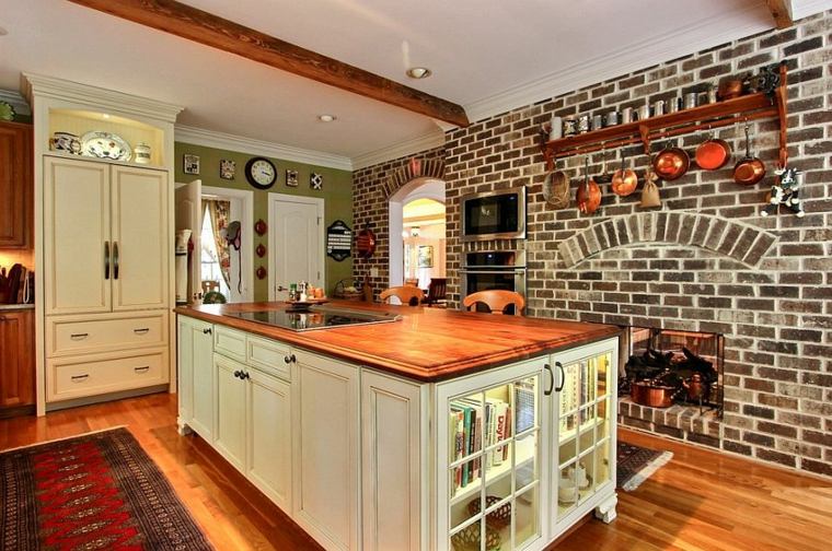 brick bricks design kitchen