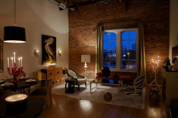 modern interior brick wall