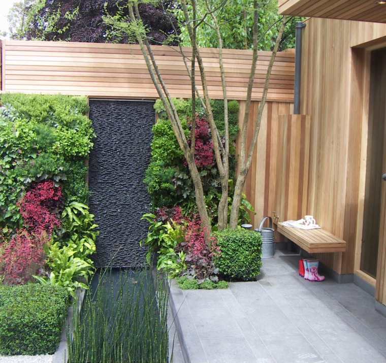 wall of'eau deco idee jardin 