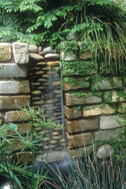 wall of'eau jardin moderne idee