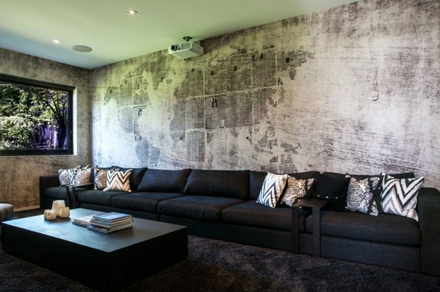 wall decoration gray industrial design