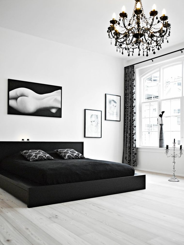 modern design bedroom idea candlestick decorate wall bedroom bed frame