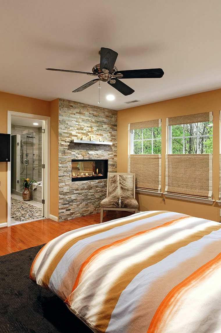 stone wall accent adult bedroom