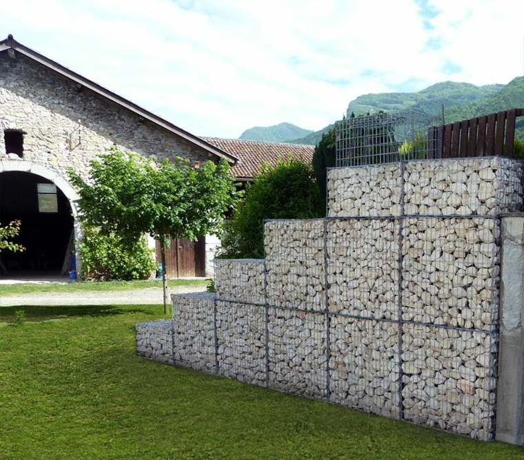 wall gabion outdoor basket stone