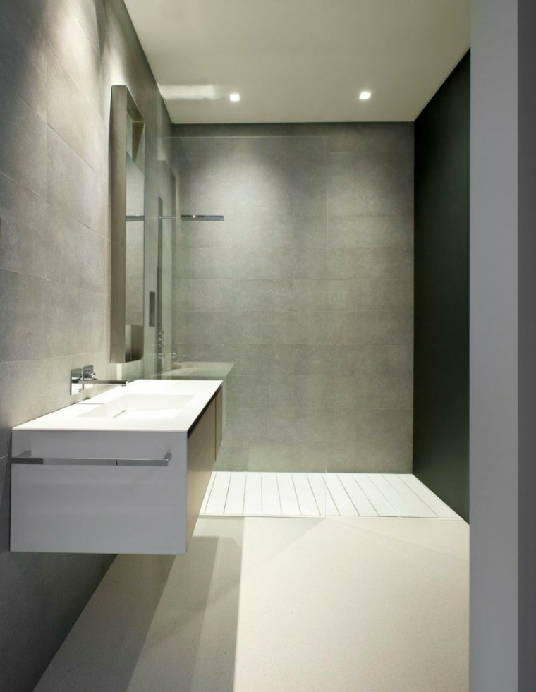 modern bathroom design concrete waxed idea modern layout