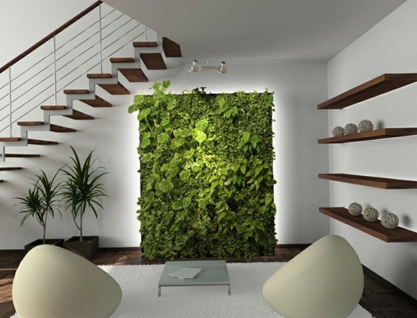 green wall winter garden apartment