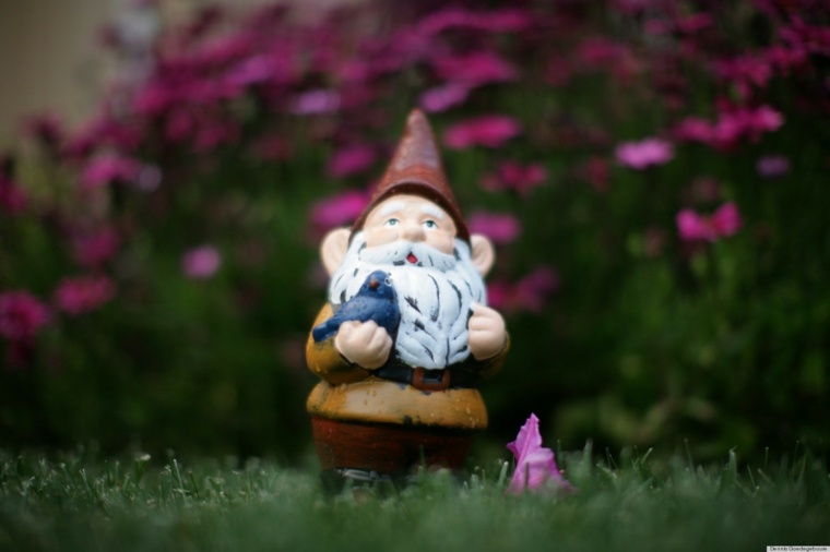 decoration garden dwarf idea original blue bird