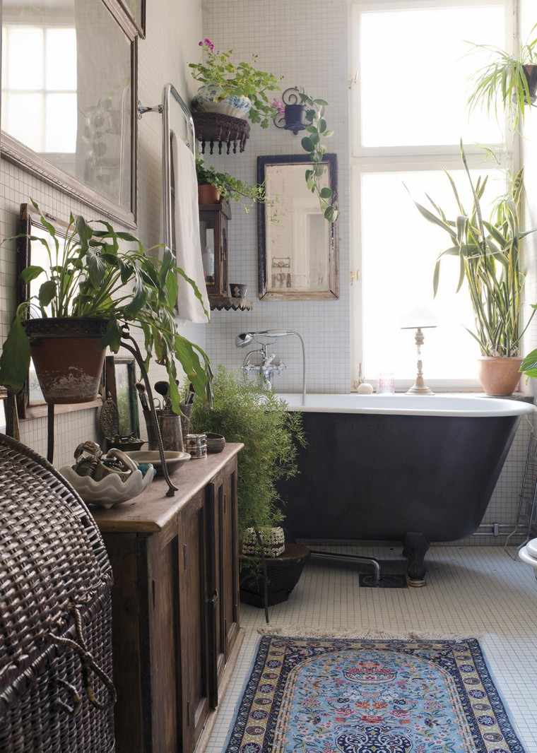 bathroom plant interior deco idea plant potted