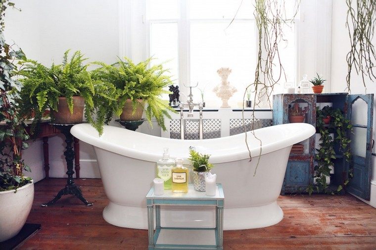 modern bathroom bathtub idea plant pot diy coffee table interior modern deco