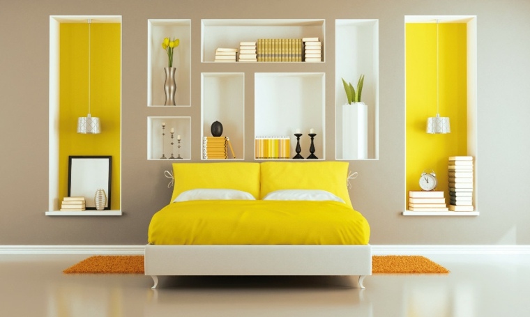 space storage idea bedroom ranger shelves arrange modern space