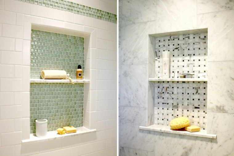 bathroom idea storage space modern trend marble