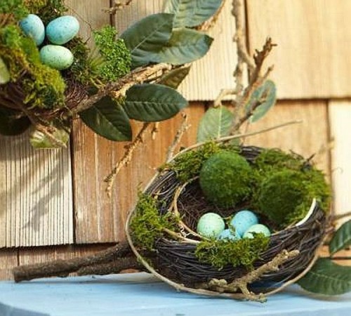 nest decorated eggs