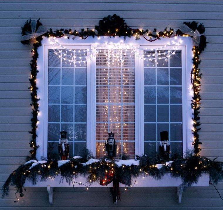 christmas deco glass garland lett utendørs hus