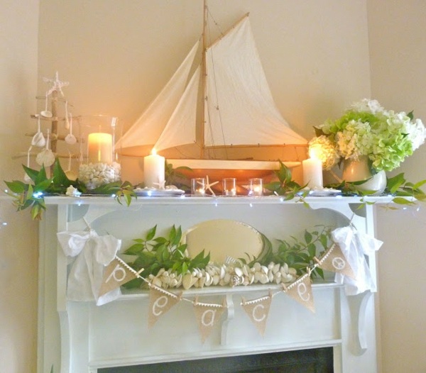 christmas marine boat arrangement decoration