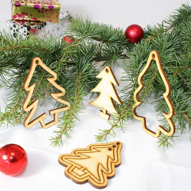 decoration little fir wooden idea original christmas ball