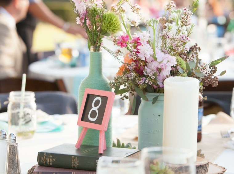 chic wedding decor table names