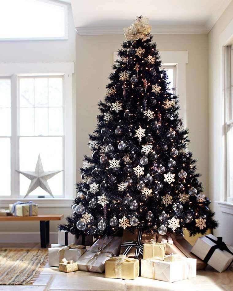 christmas tree deco object design black