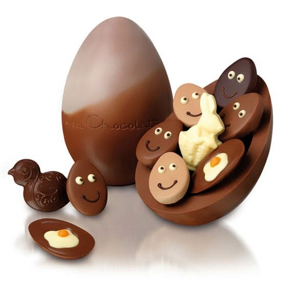 påske egg sjokolade figurer