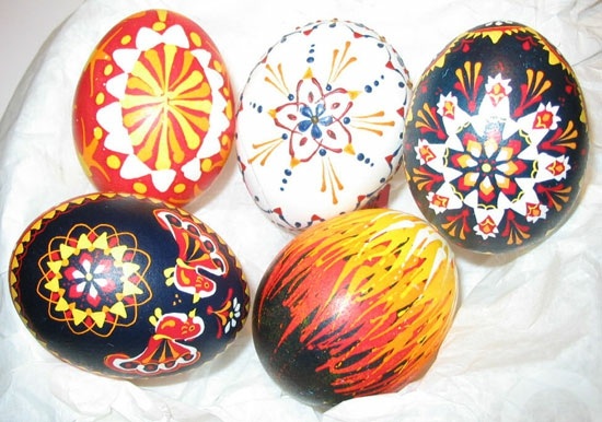 colorful easter eggs Serbia