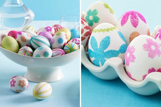 deco eggs bright colors