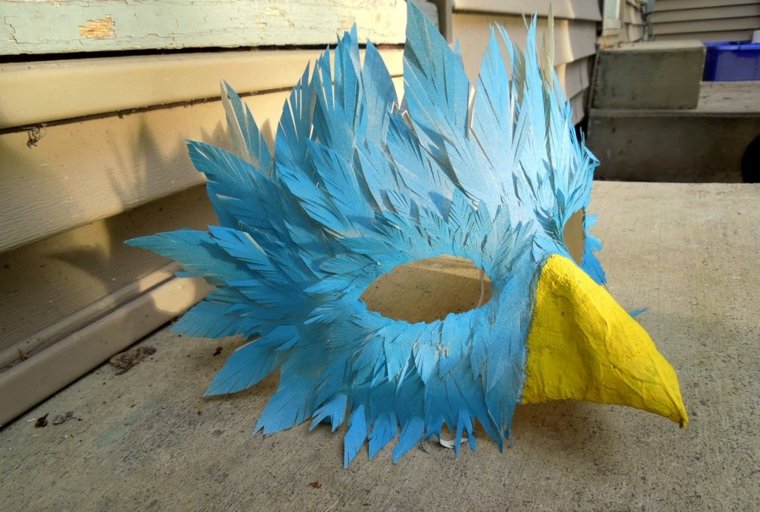 disguise halloween child mask bird idea