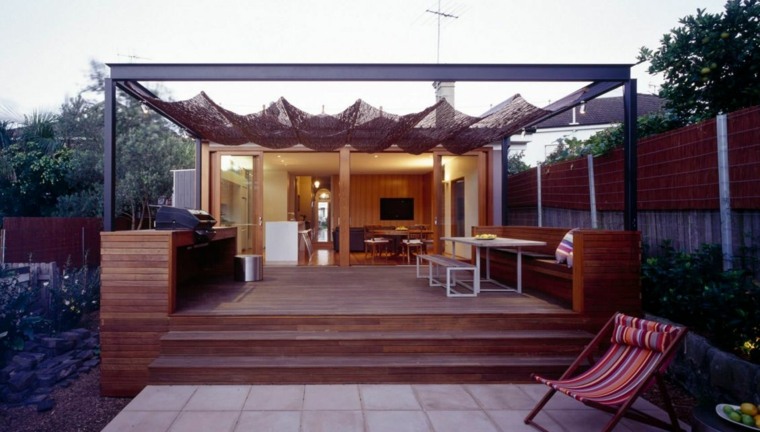 pegolas bamboo terrace deco wood