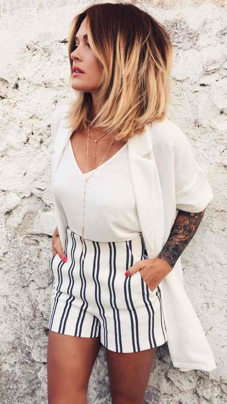 blonde shaded bob cut short hair trend