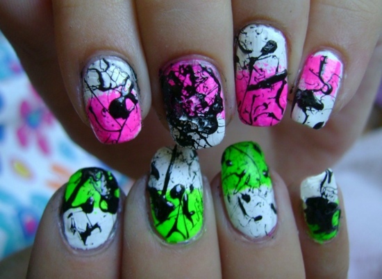 nails deco colors- neon