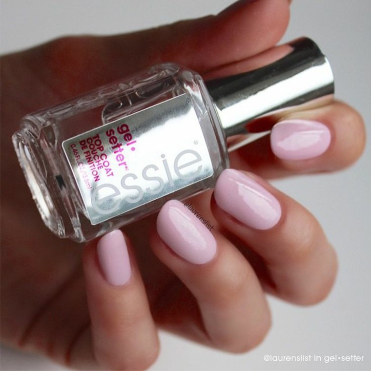 nail decoration deco idea varnish rose essie