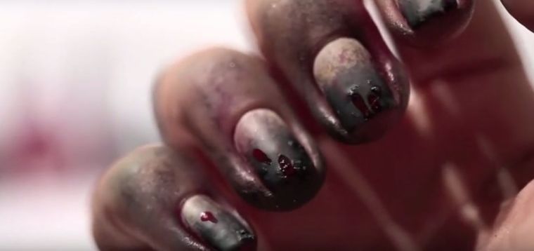 nail Halloween-deco-zombi-League-video-lak