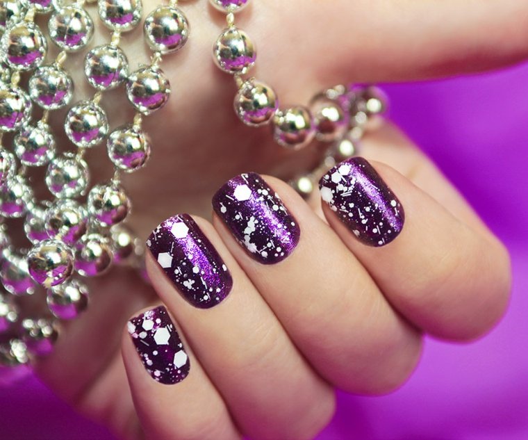 deco nail gel idea varnish purple