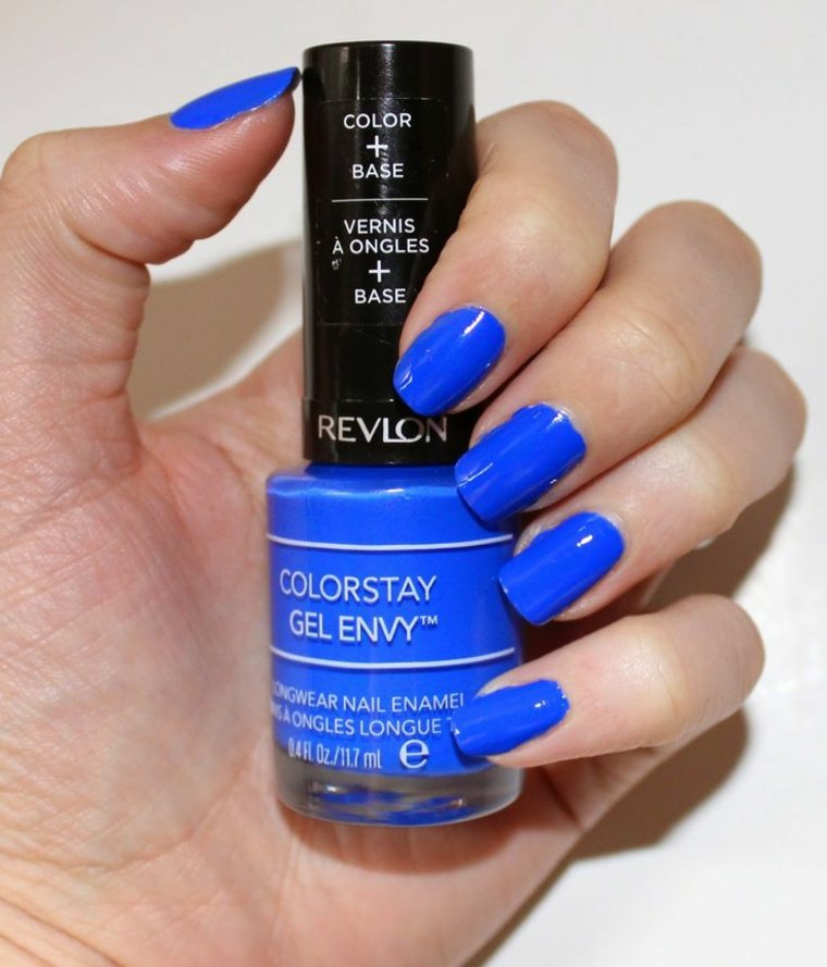polish blue manicure revlon trend color nails