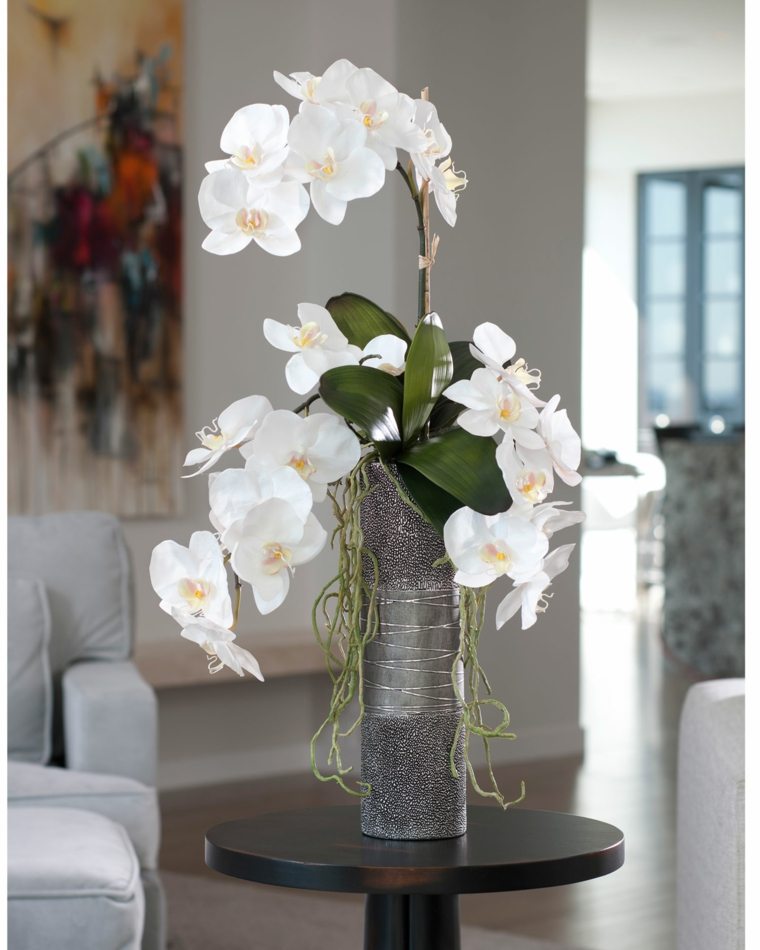 orchid floral arrangements vases