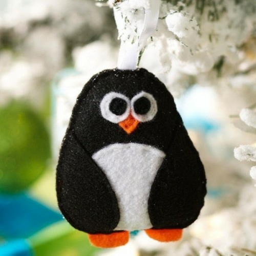 Krismas hiasan penguin penguin DIY yang tidak biasa