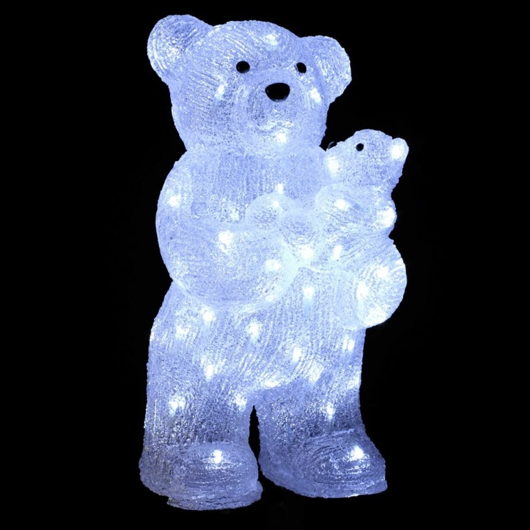 outdoor decoration idea teddy bear bright deco garden christmas