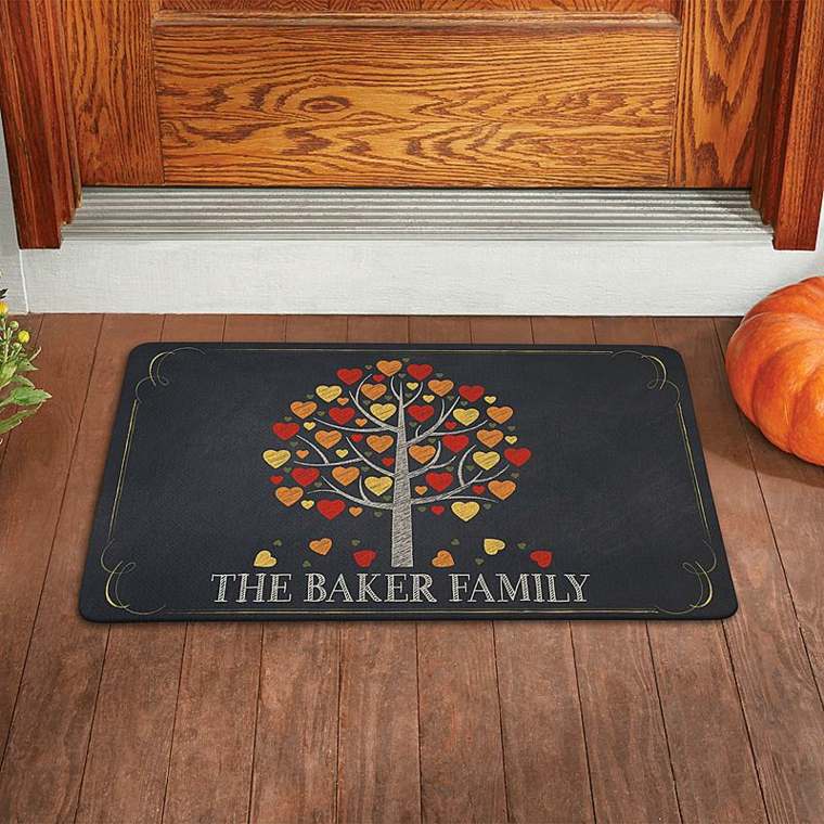 decorate outdoor space idea doormat entrance