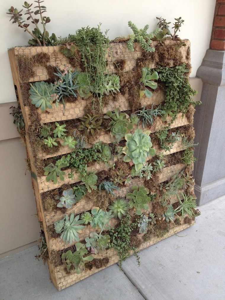 pallet kayu berkebun-menegak-diy