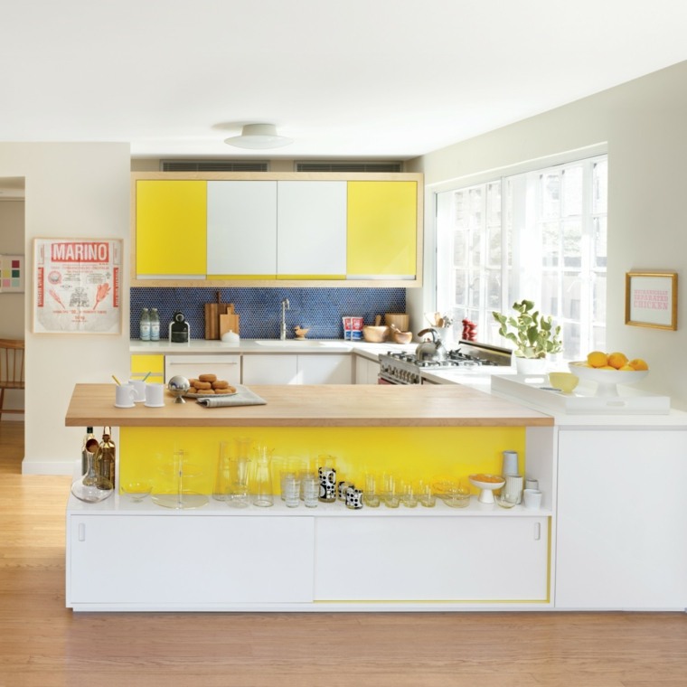 color painting modern kitchen