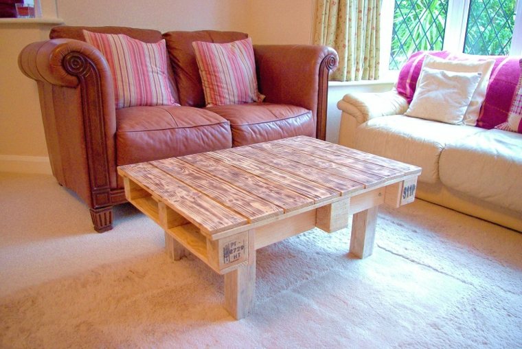 table wood pallet living room furniture diy idea living room armchair leather