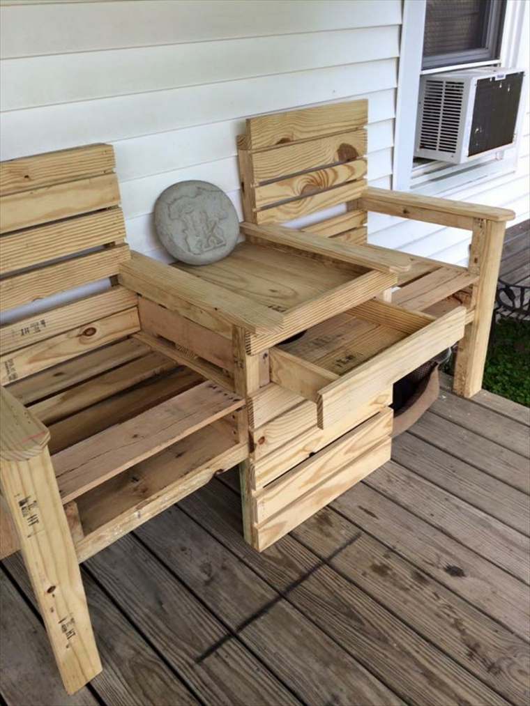 pallet furniture garden veranda